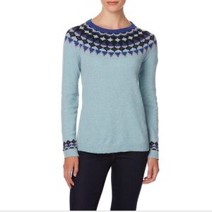 Laura Scott Women's M Medium Knit Winter Sweater NWT Fair Isle Fitted